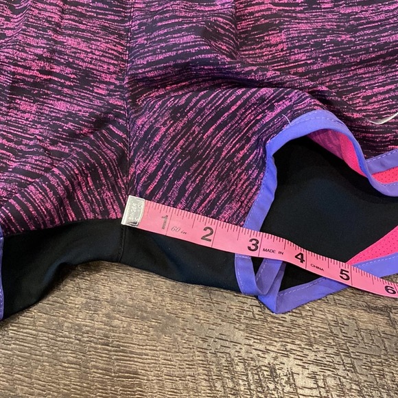NIKE Purple Pink Blue Running Workout Athletic Tempo Shorts Medium - Picture 4 of 7
